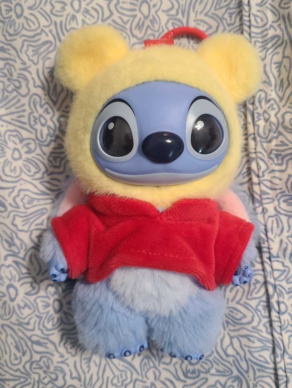 Pop mart Disney Stitch Adventure Winne The Pooh Plush Keychain